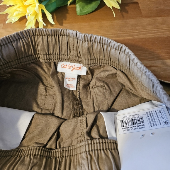 Cat & Jack™ - Boys' Pull-On Woven Shorts - Size: M (8/10) Dark Khaki - Picture 11 of 13